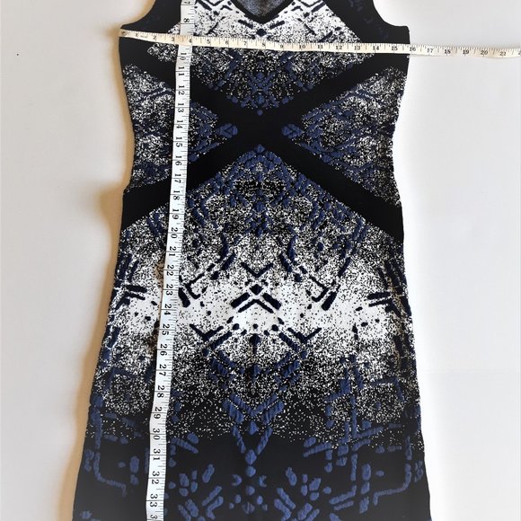 Elena Wang Multi Color  Slim Fit Bodycon dress. Says XS but fits bigger. - Picture 9 of 12